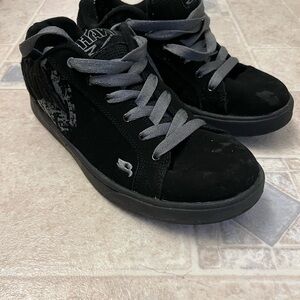 Tony Hawk Black and Gray Boys Sneakers Size 6